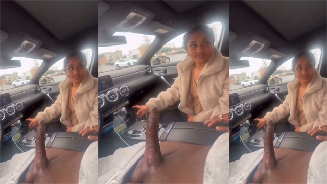 Indian Babe Giving Blowjob – in A Parked Car