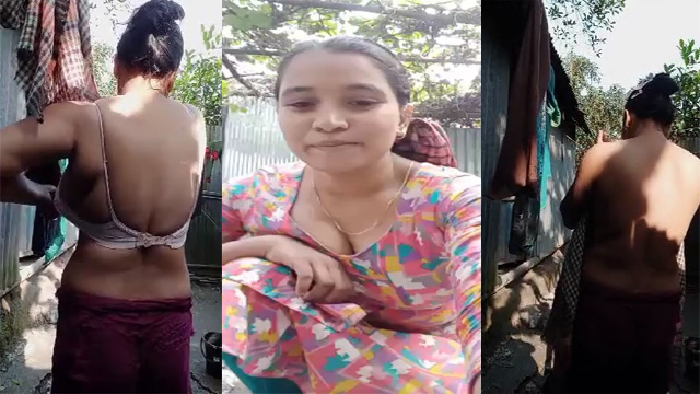 Hot Figure Sexy Village Bhabhi – Bathing Viral Porn Video