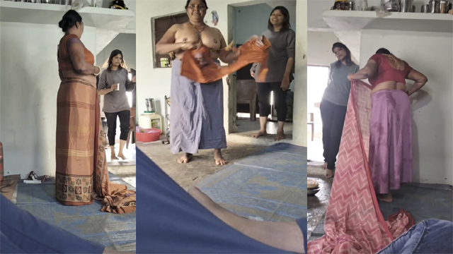 Naughty Mom Changing After Bath – Infront Him And Her Sis Leaked Porn