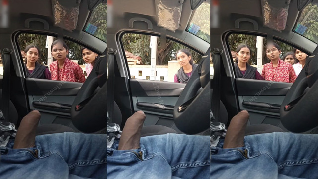 Daring Guy Flash Dick – College Girls Inside Car Viral Mms Video