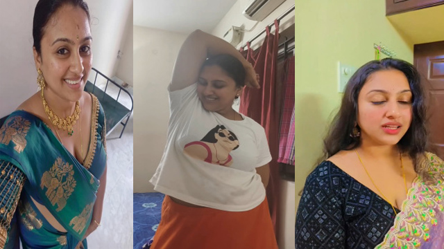 Tamil Aunty Sowmya @sowmya_officialpage Leaked Video